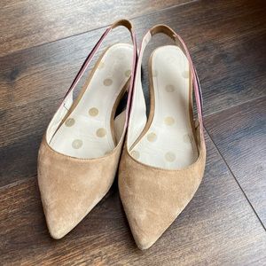 Boden sling back flats; gently used